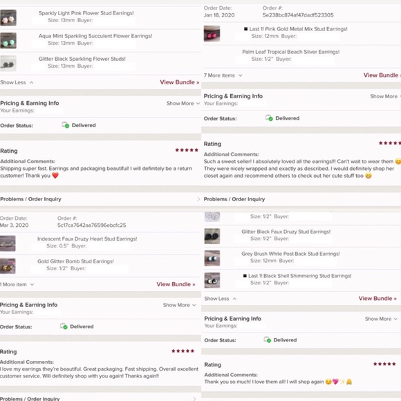 Turquoise Stone Gold 12mm Stud Earrings! - Picture 14 of 14